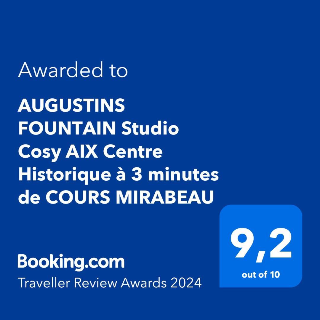 Augustins Fountain Studio Cosy Aix Centre Historique A 3 Minutes De Cours Mirabeau -Wifi-Smart Tv-Rue Calme Aix-en-Provence Luaran gambar